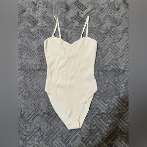 NWOT Zara Cream ‎ bodysuit